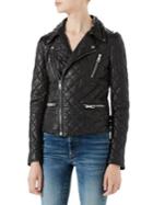 Gucci Quilted Leather Moto Jacket