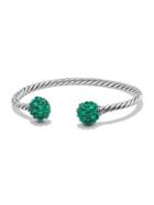 David Yurman Osetra End Station Bracelet With Faceted Green Onyx