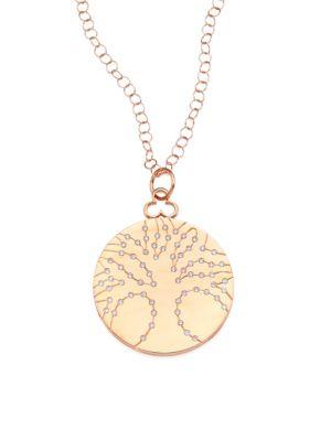 Devon Woodhill 18k Rose Gold & Diamond Tree Of Life Locket