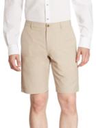 Saks Fifth Avenue Collection Textured Cotton Blend Shorts