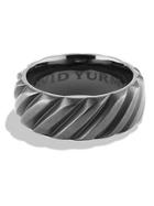 David Yurman Modern Cable Wide Band Ring With Black Titanium