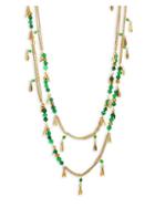 Rosantica Indios Long Multi-strand Green Beaded Necklace