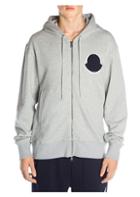 Moncler Maglia Embroidered Patch Zip Hoodie