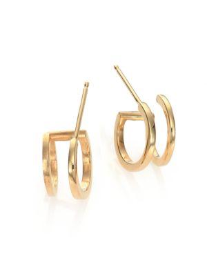 Zoe Chicco 14k Yellow Gold Double Huggie Hoop Earrings/0.5