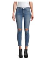 Current/elliott The Stiletto Distressed Ankle Jeans
