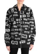 Moschino Graphic Quote Zip-front Hoodie
