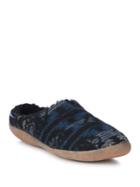 Toms Berkeley Frayed Canvas Slippers