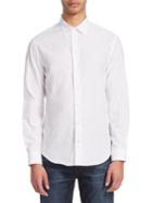 Emporio Armani Patterned Long Sleeve Cotton Shirt