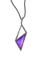 Alexis Bittar Crystal-framed Pendant Necklace