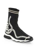 Fendi Rockoko Faux-pearl Sneakers
