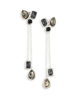 Ippolita Rock Candy? Black Tie Mixed Stone & Sterling Silver Cluster Earring
