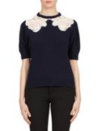 Chloe Wool & Cashmere Lace Top