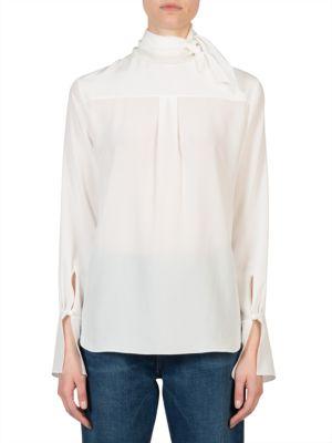 Chloe Knotted Silk Top