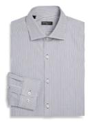 Saks Fifth Avenue Collection Modern Regular-fit Striped Dress Shirt