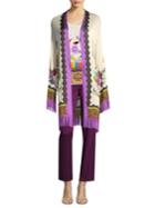 Etro Fringed Knit Cardigan