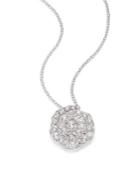 Hearts On Fire Lorelei Diamond & 18k White Gold Floral Pendant Necklace