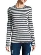 Stateside Striped Long-sleeve Cotton Top