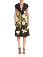 Naeem Khan Floral Printed Dress