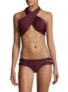 6 Shore Road By Pooja Bocas Ruched Bikini Top