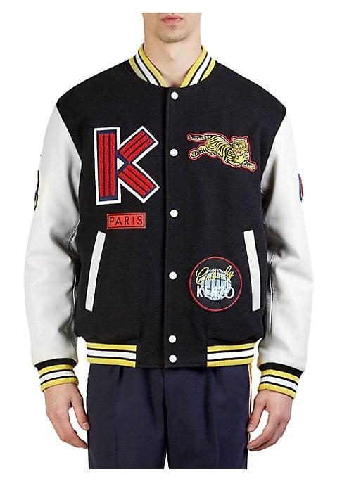 Kenzo Graphic Patchwork Varsity Jacket
