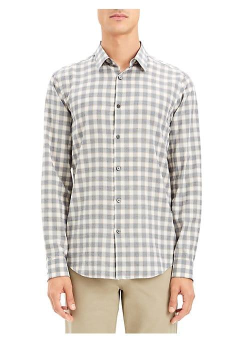 Theory Irving Flannel Check Shirt