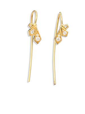 Ron Hami 18k Gold & Diamond Wire Earrings