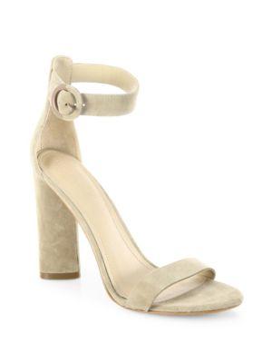 Kendall + Kylie Giselle Suede Ankle-strap Sandals