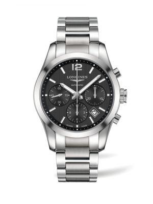 Longines Stainless Steel Chronograph Bracelet Watch