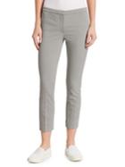 Theory Classic Crop Houndstooth Skinny Pants