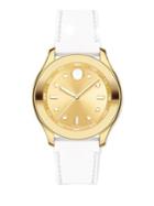 Movado Bold Goldtone Stainless Steel & Silicone Strap Sport Watch