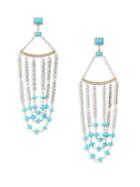 Coomi Silver Spring Turquoise, Diamond & Sterling Silver Chandelier Earrings