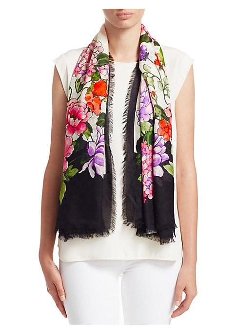 Gucci Floral-print Silk-blend Scarf