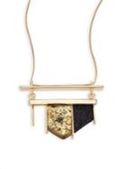 Alexis Bittar Crystal-encrusted Lucite Pendant Necklace