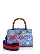Gucci Flora Leather Top Handle Bag