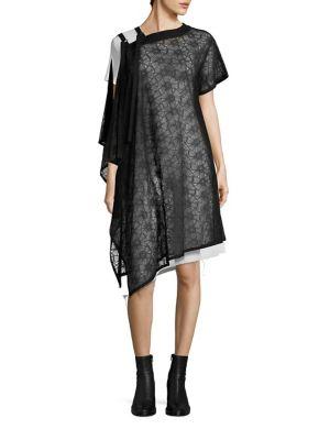 Nocturne 22 Asymmetric Embroidered Dress