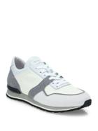 Tod's Denim Calfskin Leather Trainer Sneakers