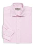 Canali Textured Cotton Long Sleeve Shirt