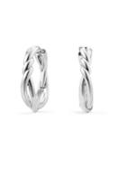 David Yurman Continuance Hoop Earrings In Sterling Silver
