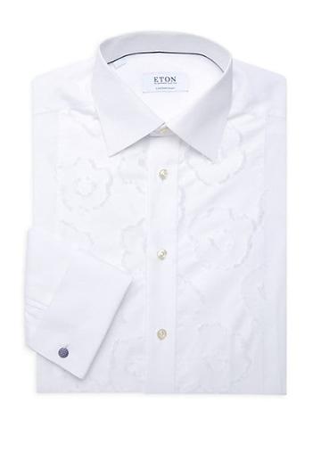 Eton Contemporary-fit Floral Embroidered Button-down Shirt