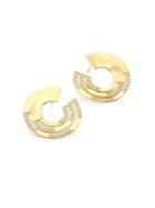 Ippolita Senso&trade; Staggered Diamond Pave & 18k Yellow Gold Open Wavy Earrings
