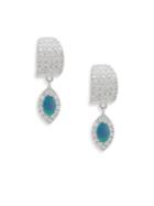 Meira T Diamond & Opal Drop Earrings