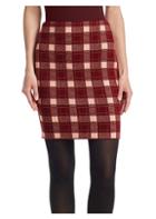 Akris Punto Tweed Check Mini Skirt