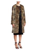 Scripted Leopard-print Faux Fur Jacket