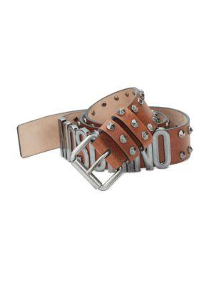 Moschino Studded Leather Belt