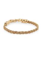 Emanuele Bicocchi Tiny Goldpated Sterling Silver Braided Bracelet