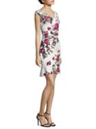 Roberto Cavalli Belted Floral-print Dress