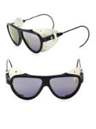 Moncler Moncler Noir 55mm Grommet Shield Sunglasses