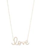 Sydney Evan Diamond And 14k Yellow Gold Large Love Pendant Necklace