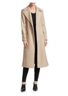Theory Perfect Belted Wool-blend Trench Coat
