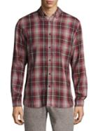 Surfsidesupply Plaid Cotton Casual Button-down Shirt